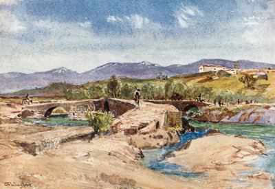 Pont triple sur la rivière Mavrozoumenos - John Fulleylove